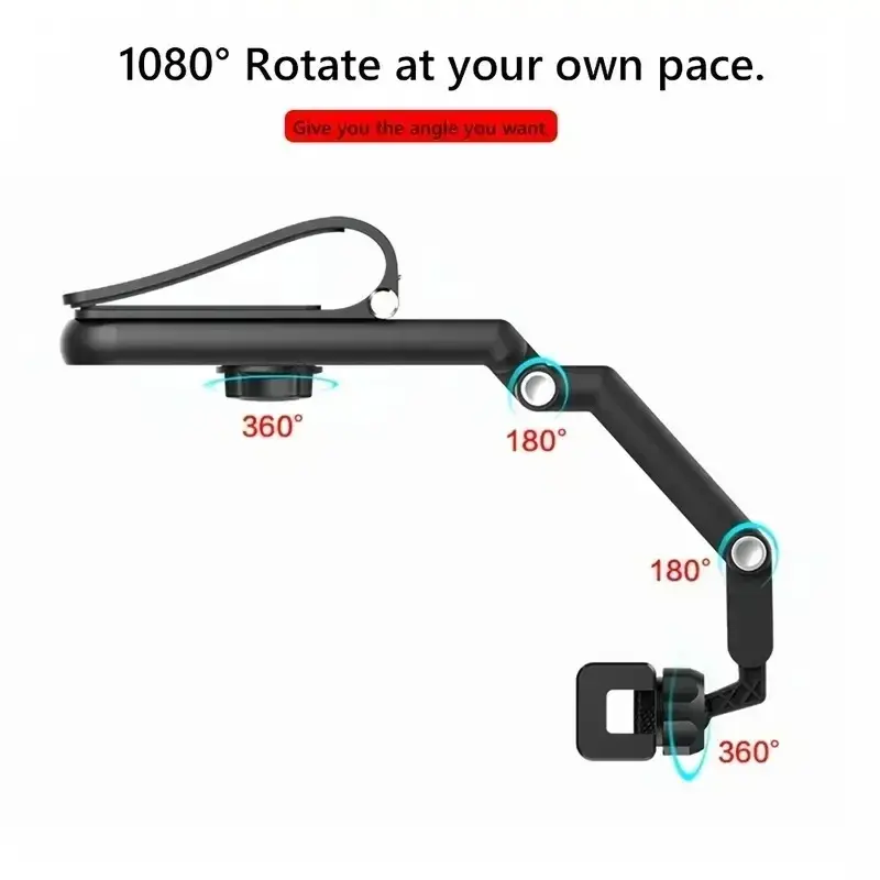 Thumbnail: Multifunctional Car Phone Holder Auto Rearview Mirror Seat Hanging Clip Universa