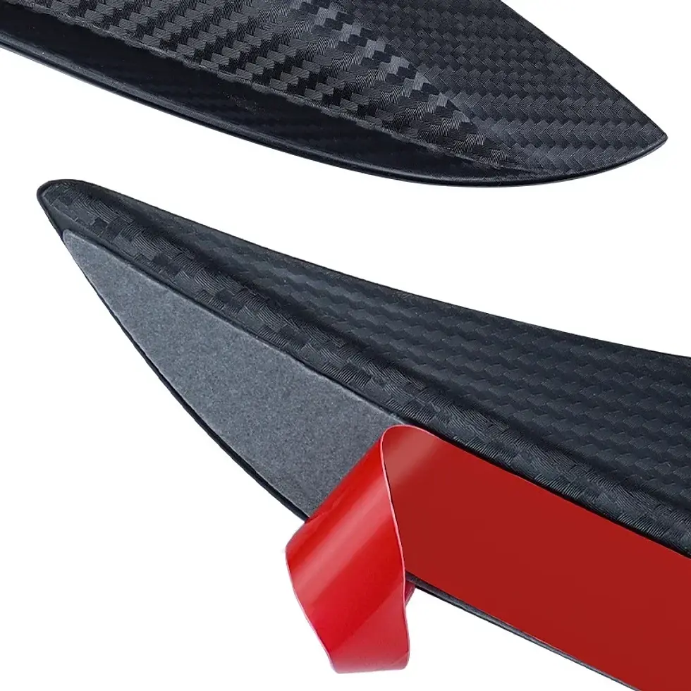 Thumbnail: 4/6pcs Front Bumper Lip Decoration Diffuser Splitter Fins Body Spoiler Canard Au
