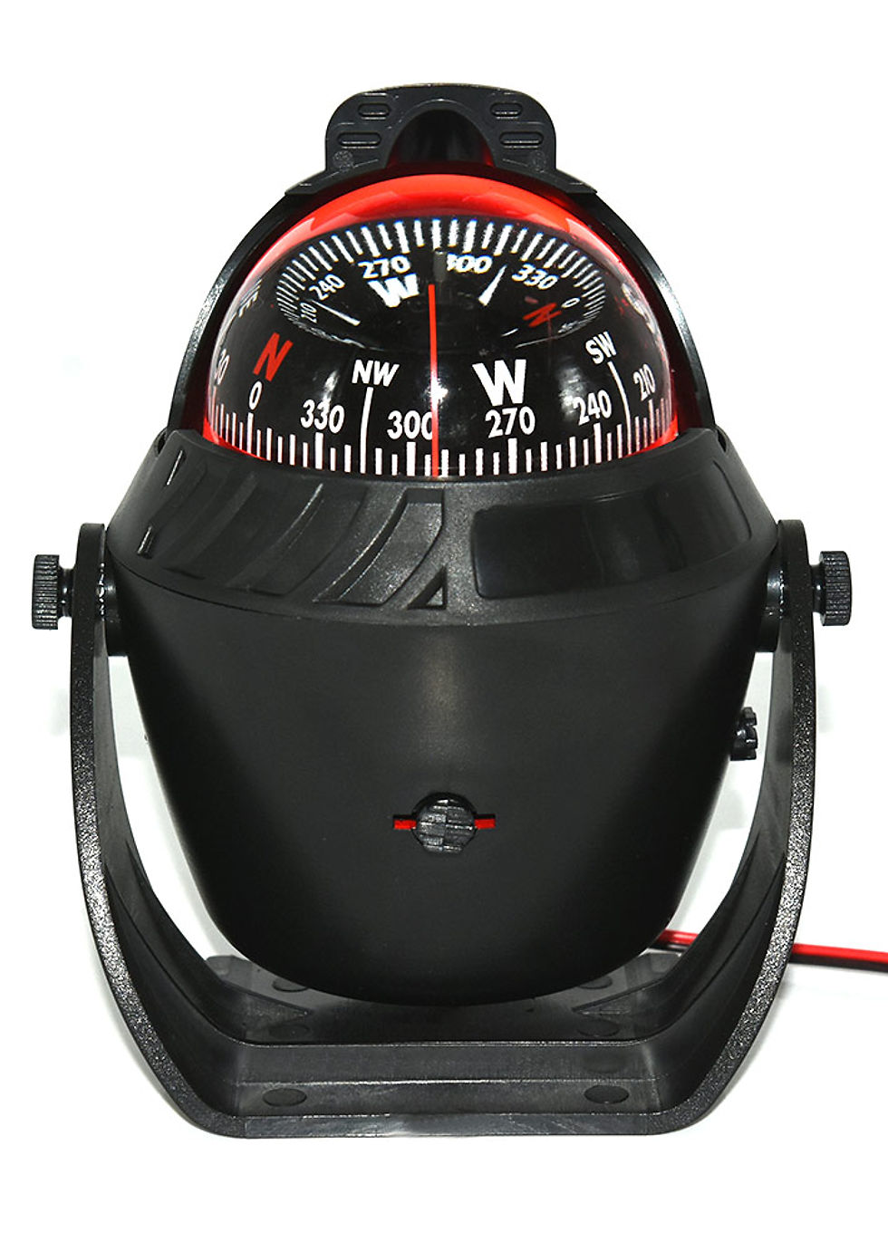Thumbnail: Marine Navigation Compass Black With Electronic LED Light Electronic Sea Pivotin