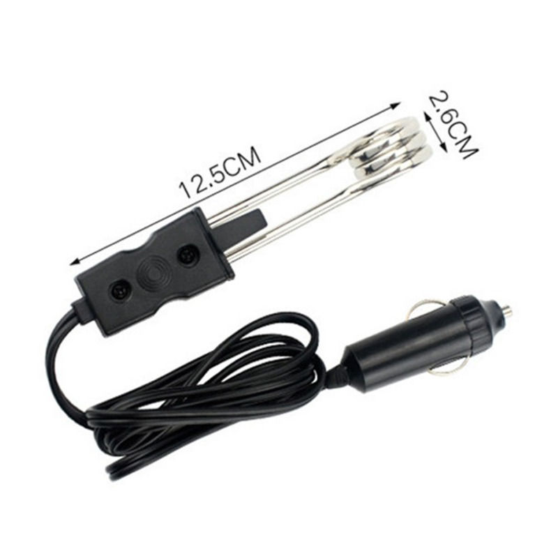 Thumbnail: 12V/24V Mini Electric Car Water Heater Portable Instant Hot Water Heaters Travel