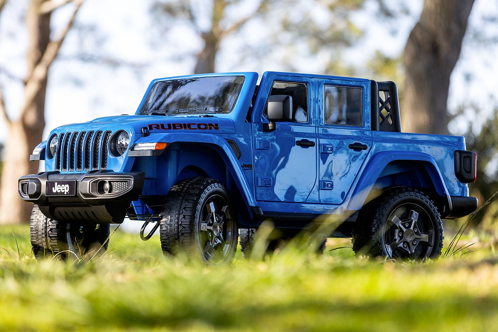 Thumbnail: 12V  Gladiator Rubicon Battery Powered Ride-On by Hyper Toys, 2-Seater, Blue, fo