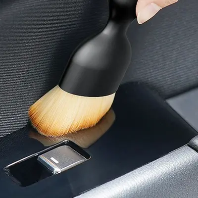 Thumbnail: Car Air Vent Cleaning Soft Brush with Casing Car Interior Cleaning Tool Artifici