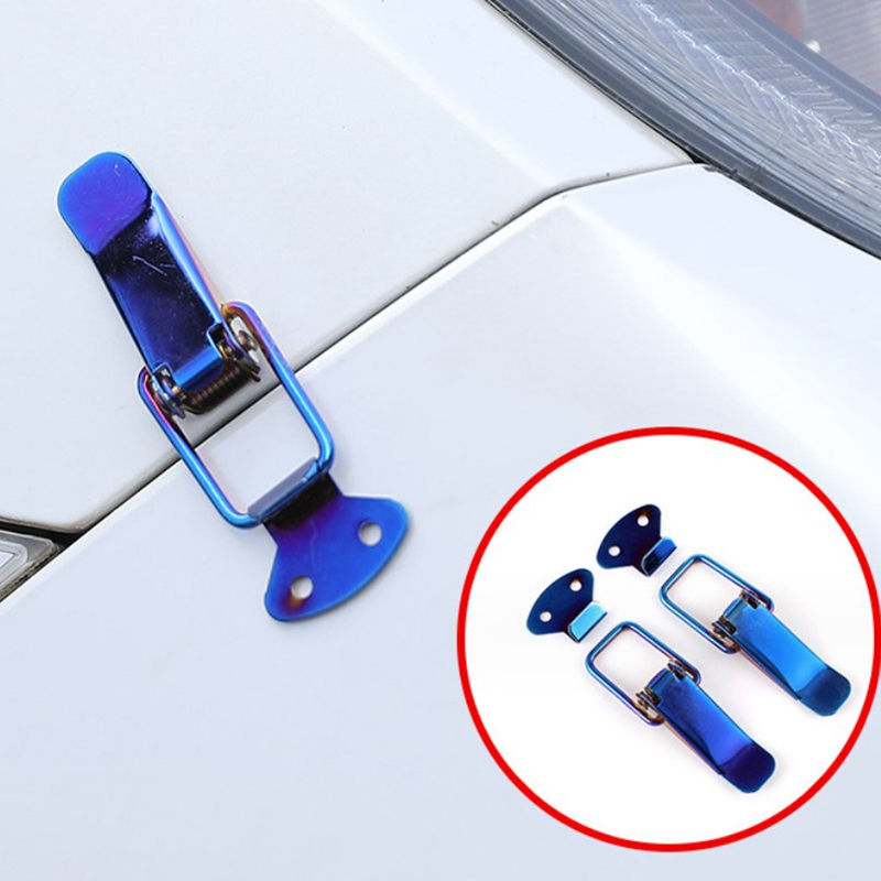2PCS Quick Release Fasteners Car Bumper Security Hook Lock Clip Kit for Racing C