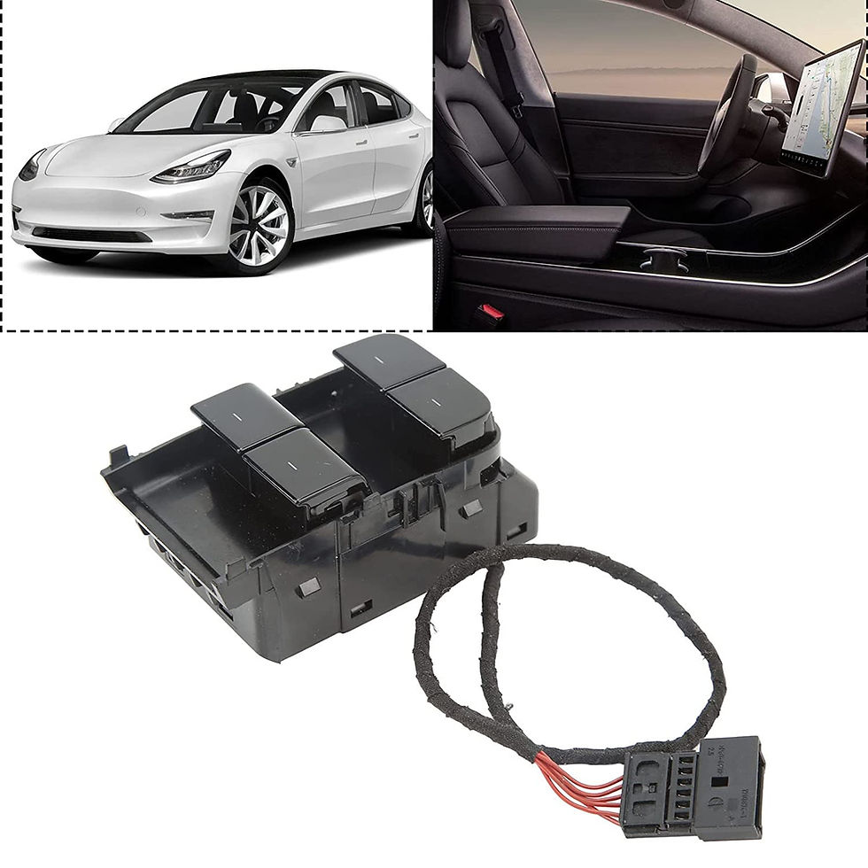Thumbnail: Matte Black Left Front Glass Lift Power Control Button Switch 1081037-01-F For T