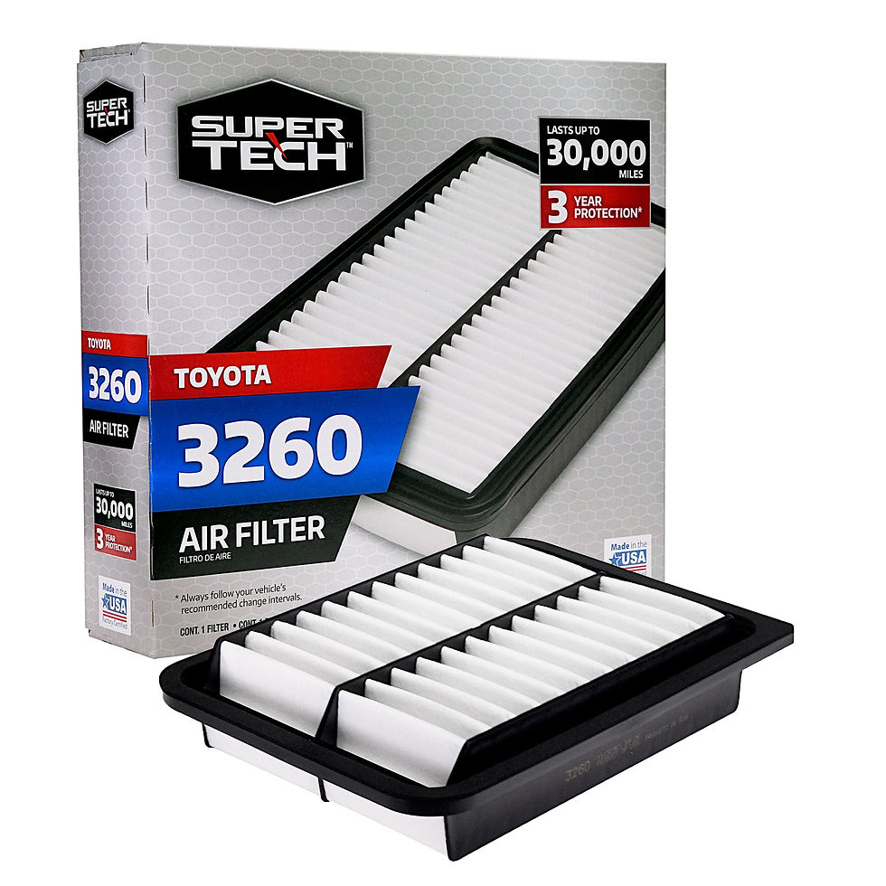 Super Tech 3260 Engine Air Filter, Replacement Filter for Toyota Fits selec..