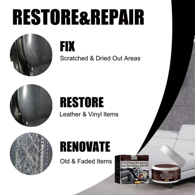 Thumbnail: Car Leather Vinyl Repair Kit Leather Paint Cleaner For Auto Seat Sofa Leather Re