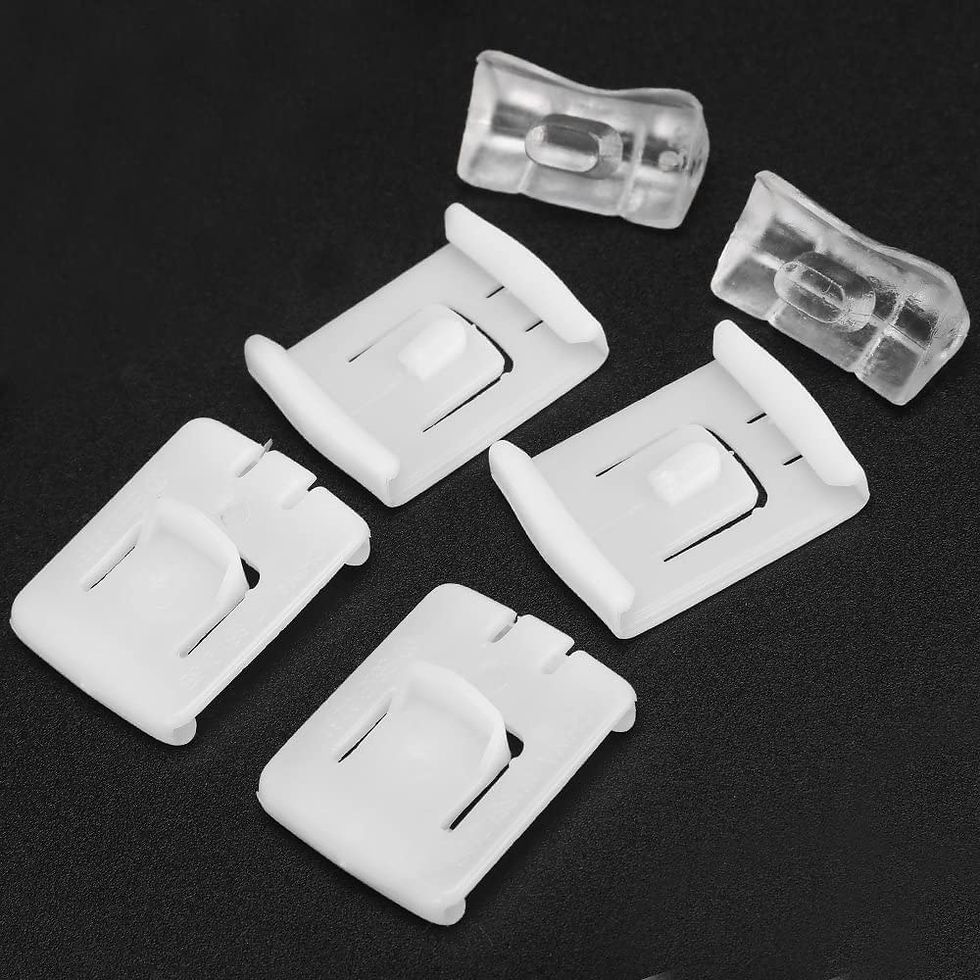 Thumbnail: 6X Seat Fastener Rail Runner Clip Bracket Sliders Guide For Audi Seat VW Golf Je
