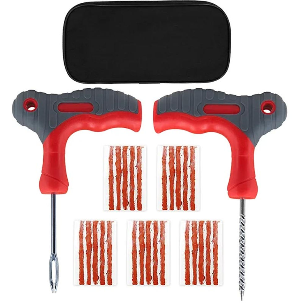 Thumbnail: Car Tire Repair Tool Kit Auto Emergency Flat Tire Puncture Plug Needle Nose Plie