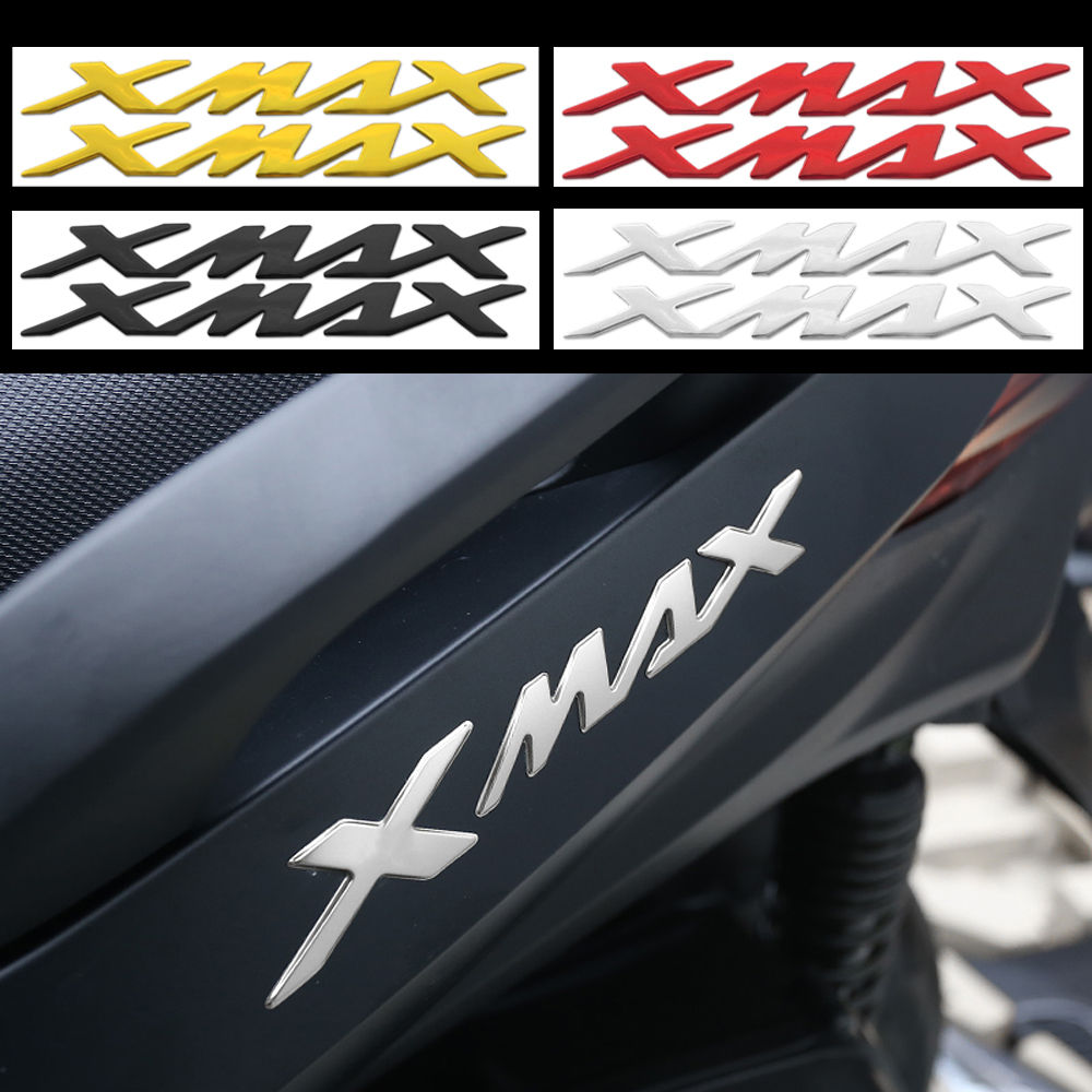 2Pcs 3D Resin Gel Emblem Decal For Fender Fuel Tank Logo Stickers For Yamaha X-M
