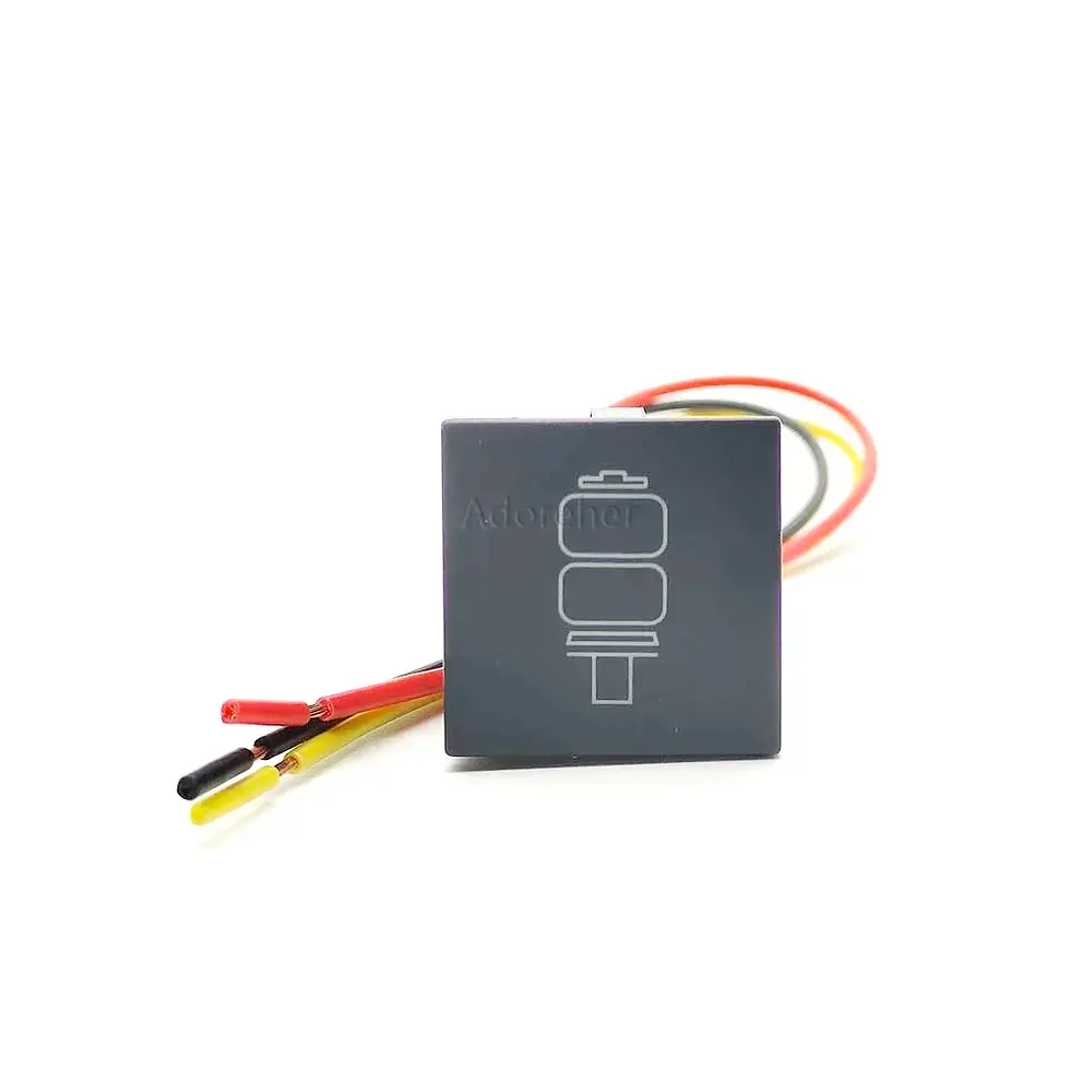 Thumbnail: 1PC Red LED Car LED Light Air Suspension Bag Switch Push Button Auto Accessories