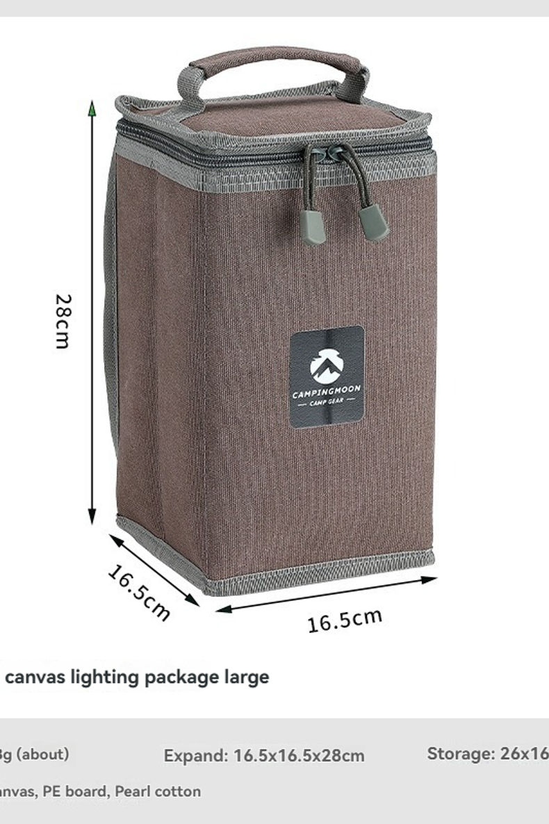 Thumbnail: BKT-9-BC camping large capacity lamp bag made of thickened canvas material, suit