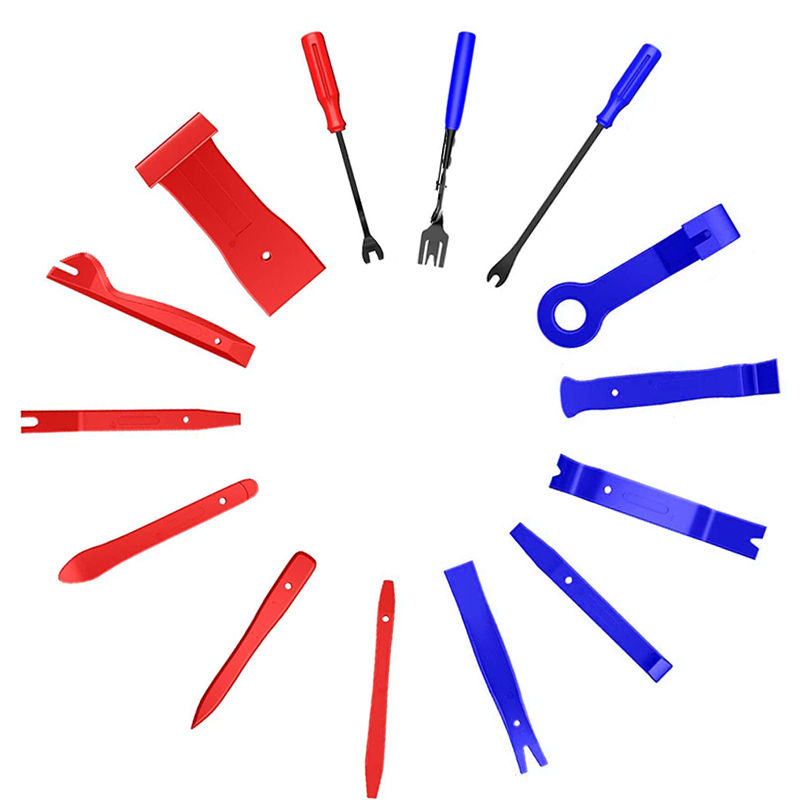 Thumbnail: Car Door Trim Removal Pry Tool Kit Auto Dashboard Audio Removal Hook Kit Mixed S