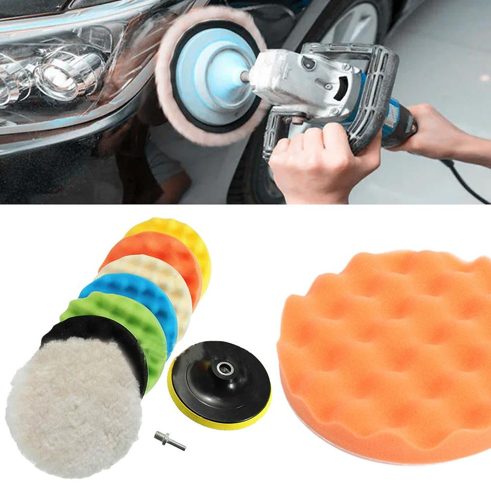 Thumbnail: 9 Pcs/Set Car Polishing Pad 5 Inch 125mm Sponge Buffing Drill Car Boat Scratches