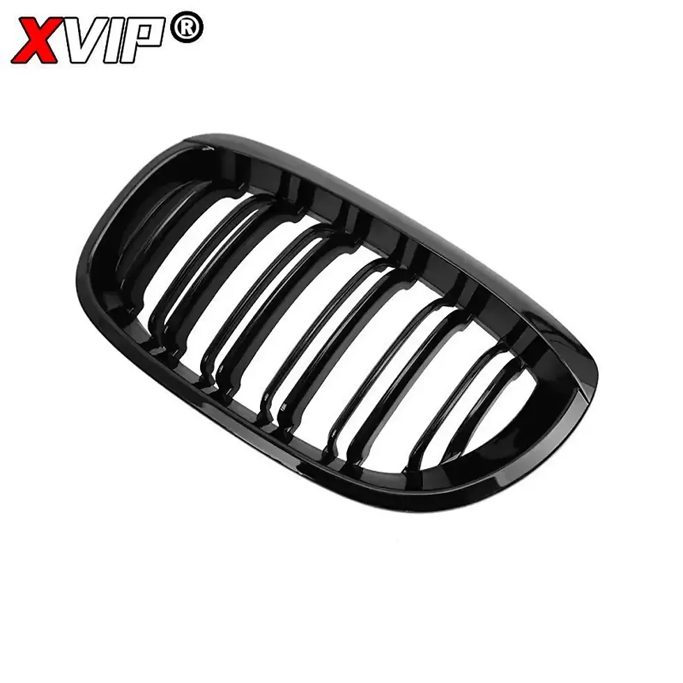 Thumbnail: XVIP Matte Double Line Style Front Bumper Racing Grille For BMW 3 Series E46 2-D