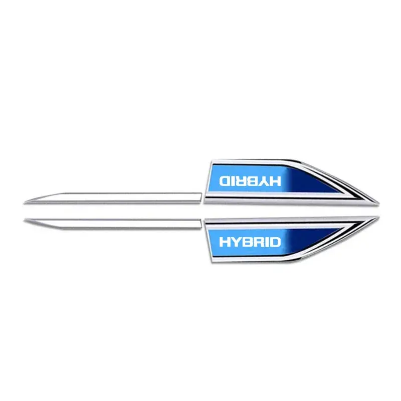 Thumbnail: 2PCS Car Door Fender Side Blade Badge Car Body Protective Anti Scratch Decal For