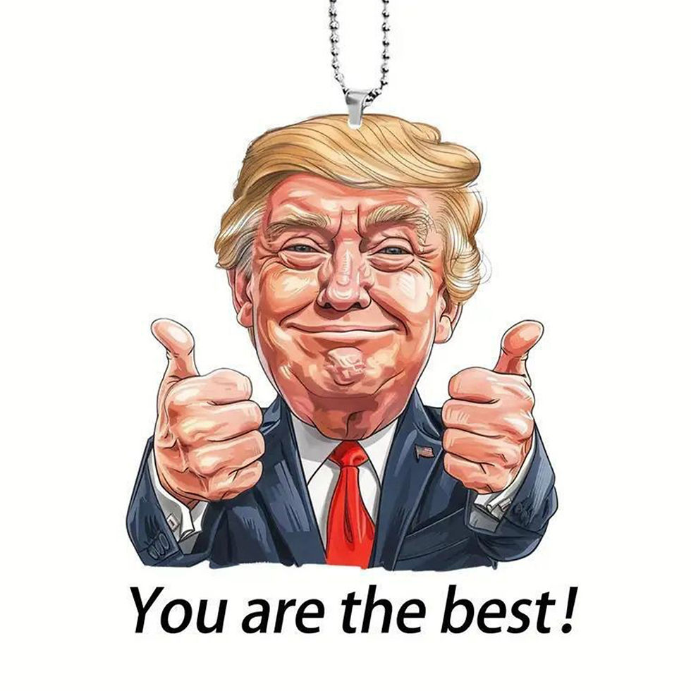 Thumbnail: Acrylic Trump Car Hanging Ornament Trump Presidential Pendant Trump Hanging Char