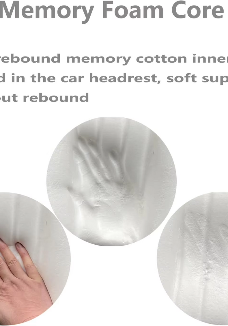 Thumbnail: Memory Foam Car Neck Pillow With Washable Pillow Case Provides Comfortable Neck