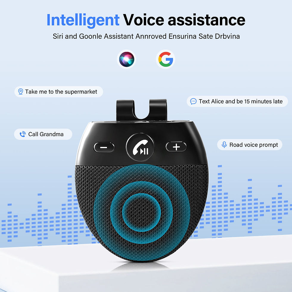 Thumbnail: Wireless Vehicle Car BT 5.0 Speakers Handsfree Car Kit Bluetooth Car Hands Free