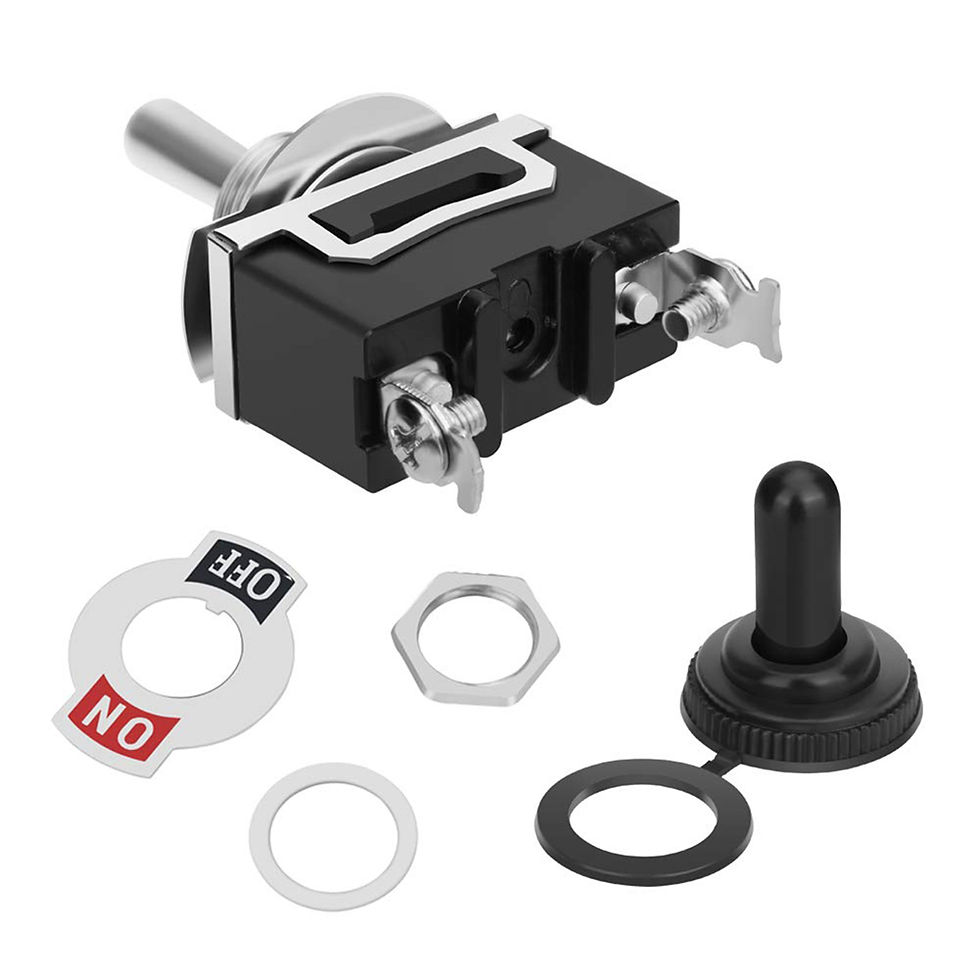 Thumbnail: 5pcs 12V Auto Toggle Switch Boat Marine Heavy Duty Toggle Flick Switch with Wate