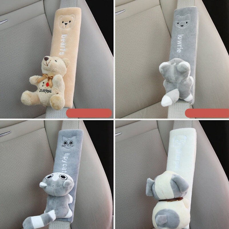 Cute Animal Car Seat Belt Pads Universal Car Seat Shoulder Strap Pad Cushion Cov