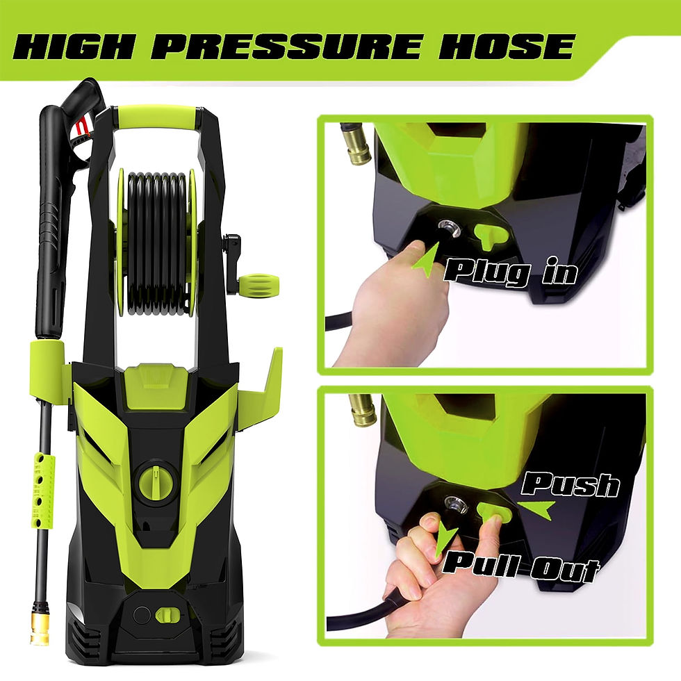 Thumbnail: SUGIFT Electric Pressure Washer, 3800 Psi Max, 2.4 GPM Power Washer Machine..
