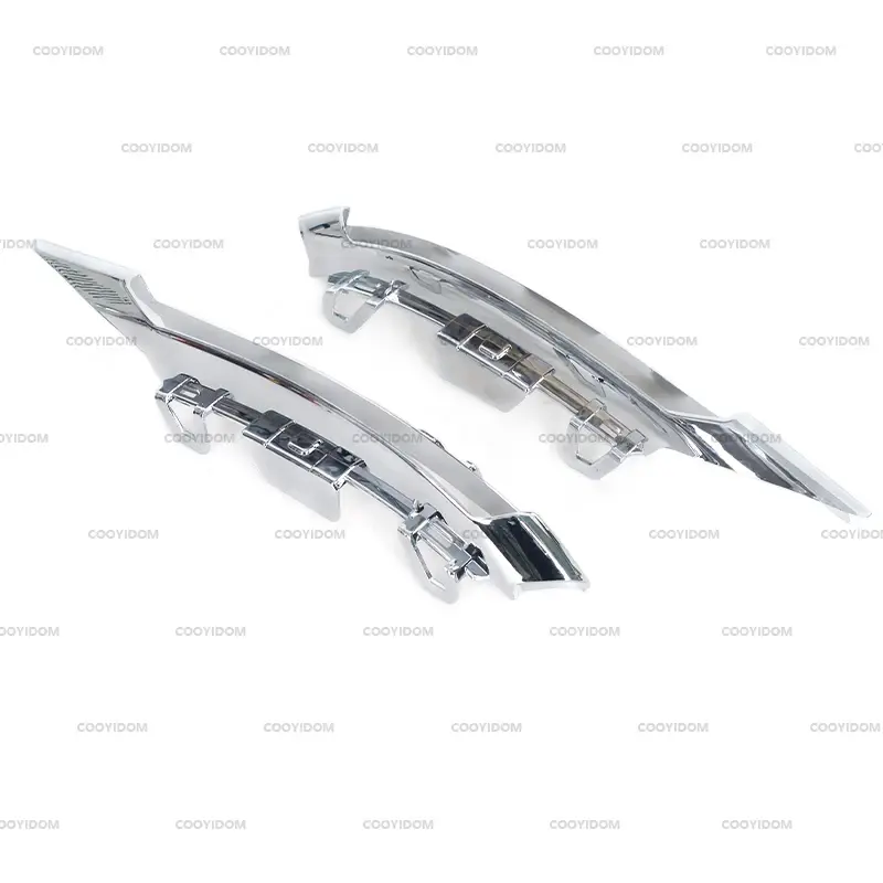 Thumbnail: Car Front Bumper Daytime Running Lamp Fog Light Chrome Trim Molding For Mercedes
