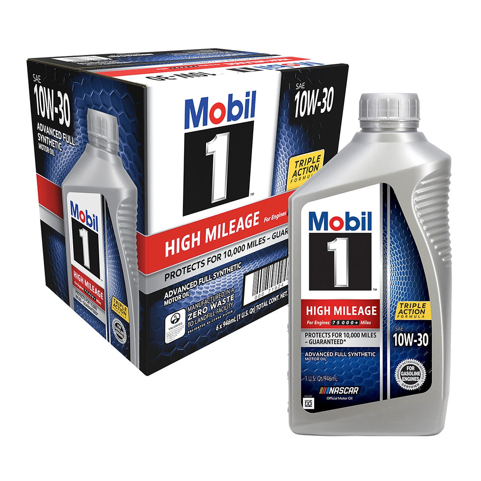 Thumbnail: Mobil 1 High Mileage Full Synthetic Motor Oil 10W-30, 1 Quart