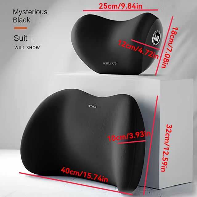 Thumbnail: Car Headrest/Lumbar Support Car Neck Pillow Waist Cushion Driver Seat Backrest C