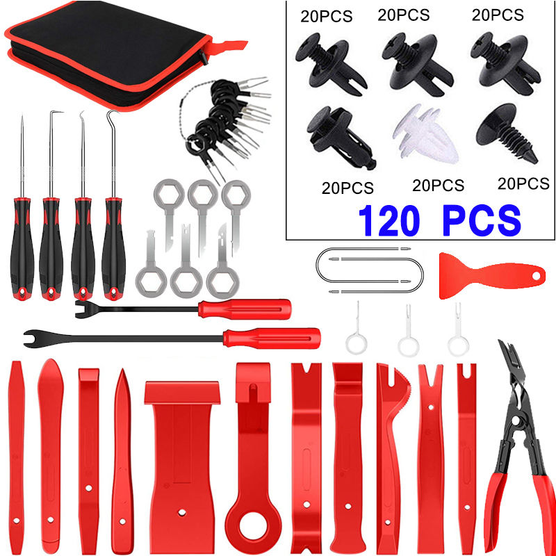 Thumbnail: Car Trim Removal Tool Pry Kit Car Panel Tool Stereo Removal Tool Kit Auto Hand-h