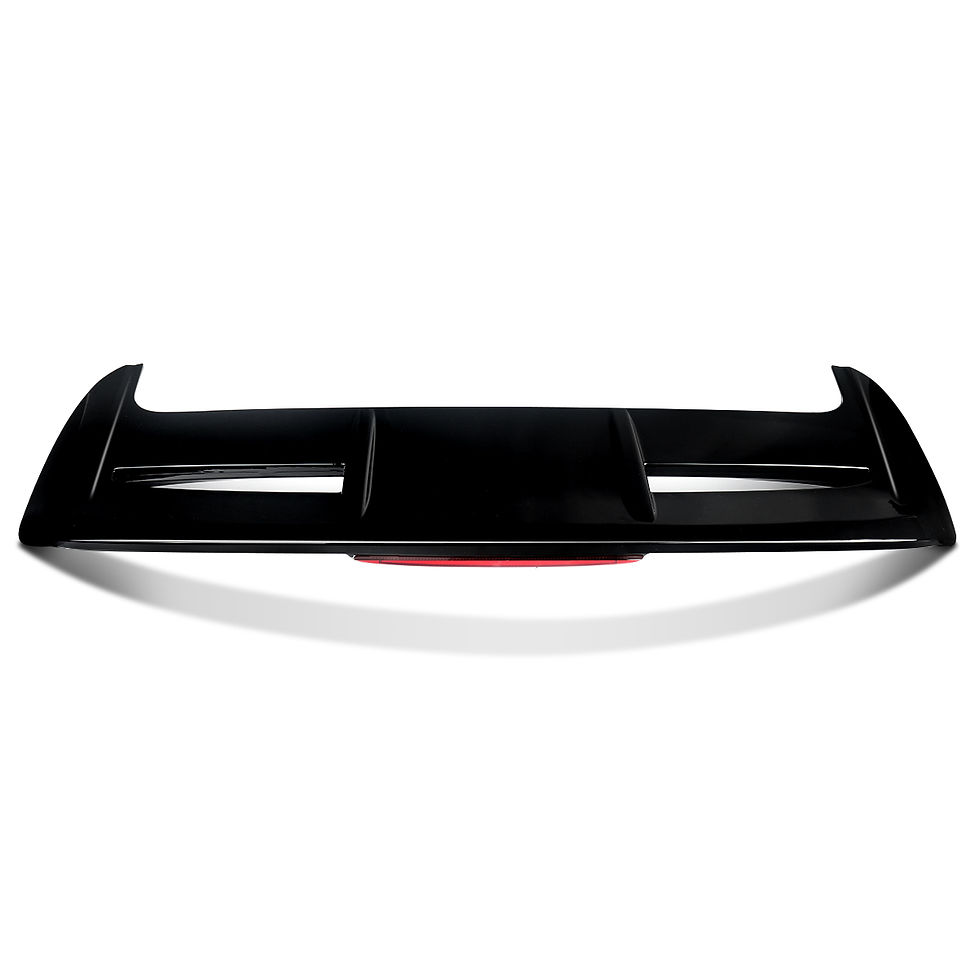 Thumbnail: For Ford Fiesta Hatchback 2008-2019 ST Factory Style Rear Spoiler Wing With Led