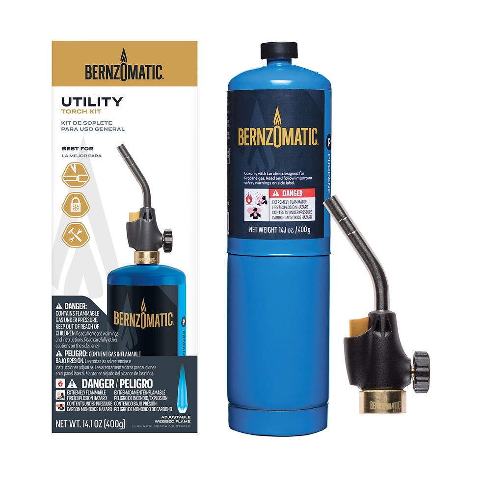 Thumbnail: Bernzomatic Utility Torch Kit with 14.1 oz Propane Fuel and Adjustable Trig..