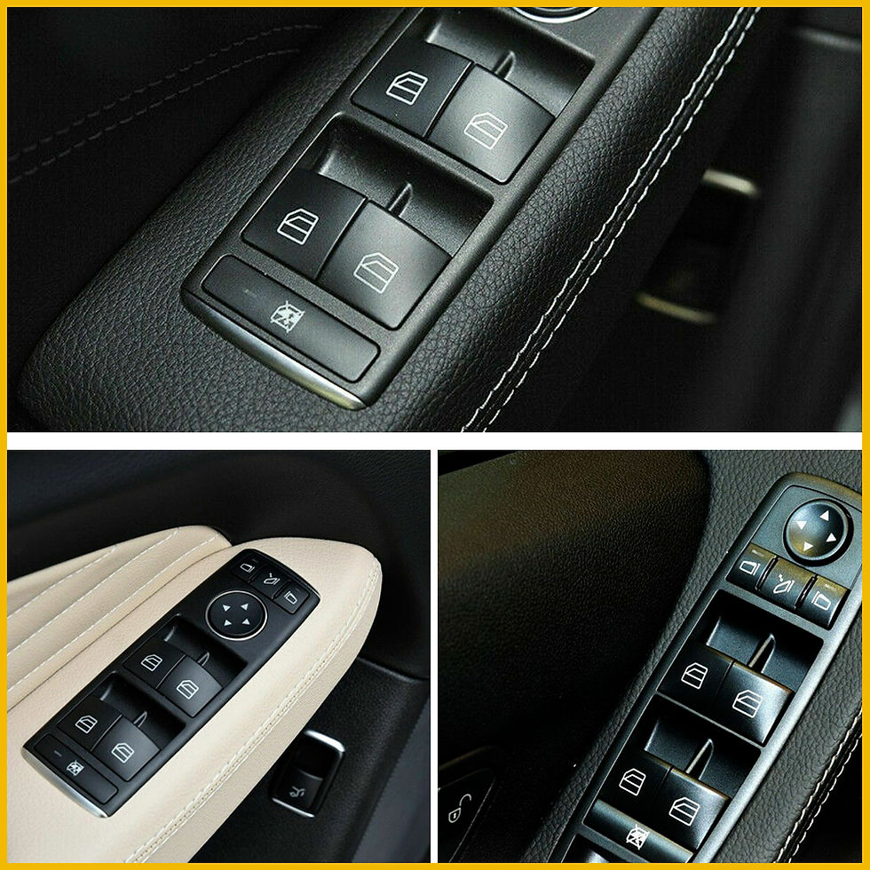 Thumbnail: 4Pcs Car Power Window Switch Button Cover Cap For Mercedes-Benz A B C E GL GLA K