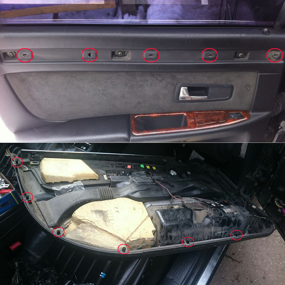 Thumbnail: 60Pcs For VW Transporter T4 T5 Golf 4 Passat B6 Polo 6R 701867549 Door Panel Car