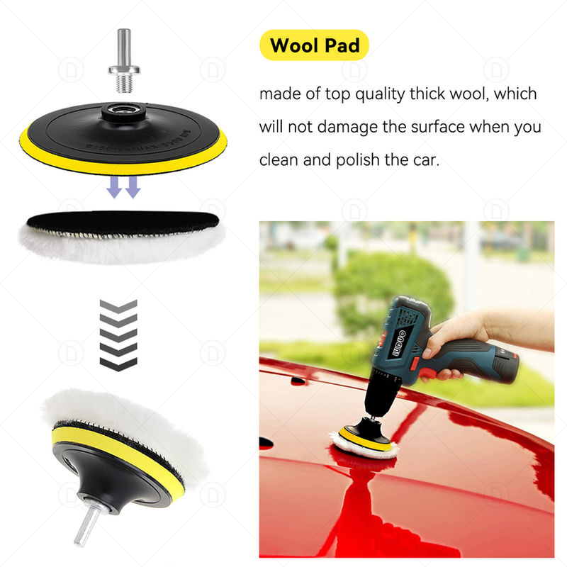 Thumbnail: Auto Lights Restoration Kit Waxing Sponge Sandpaper Sanding Discs Interface Pad