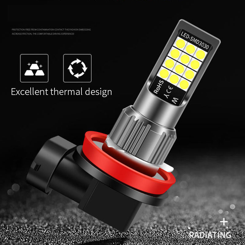 Thumbnail: Car LED Fog Light H11 H7 9005 9006 with Flashing Emergency Warning Strobe Led Li