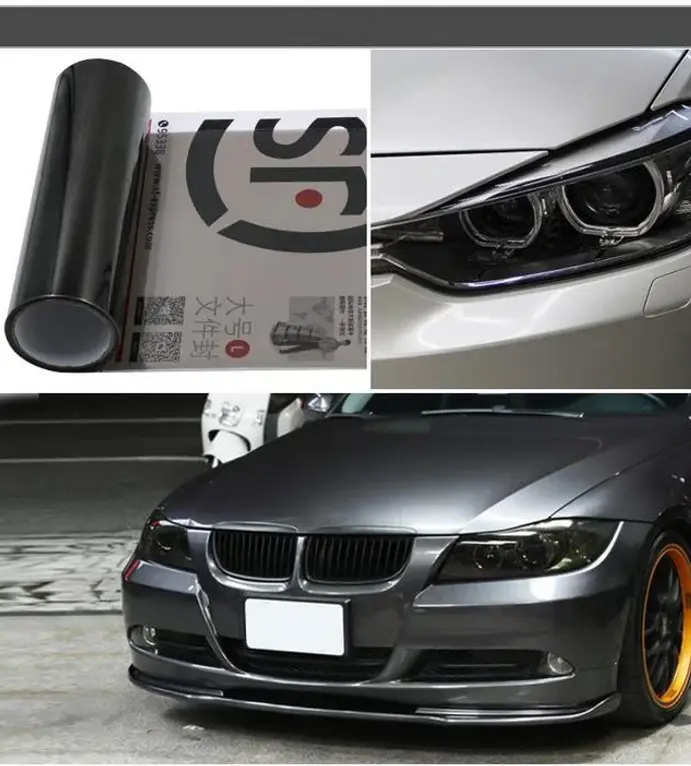 Thumbnail: PVC Car Headlight Lamp Film Fog Lamp Sticker Car Headlight Tailing Moulding Foil