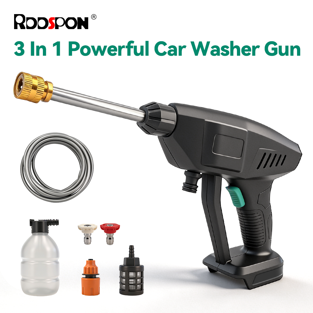 300W Car Washer Gun 120 Bar Electric Auto Washing Machine High Pressure Garden C