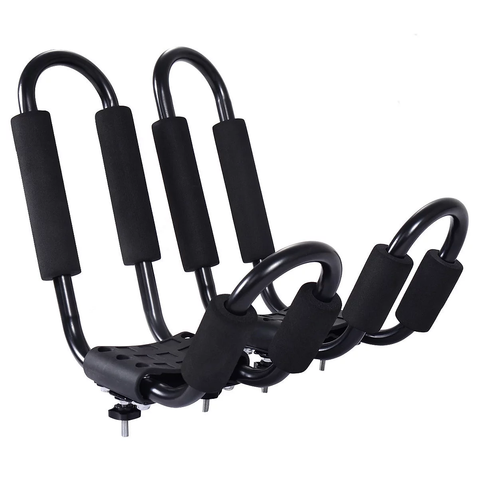 Thumbnail: 2 Pair Canoe Boat Kayak Roof Rack Car SUV Truck Top Mount Carrier J Cross Bar