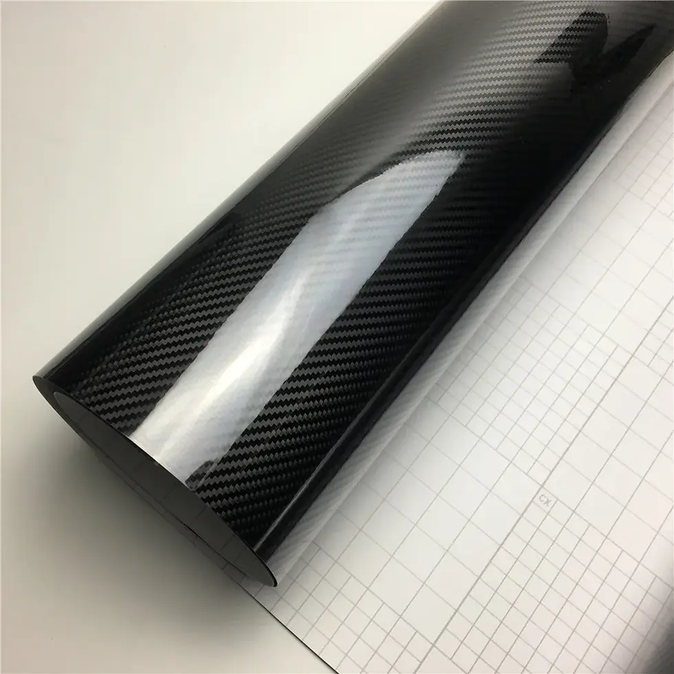 Thumbnail: 2D 3D 4D 5D 6D Carbon Fiber Vinyl Film Car Wraps Interior Stickers Wrapping Cons