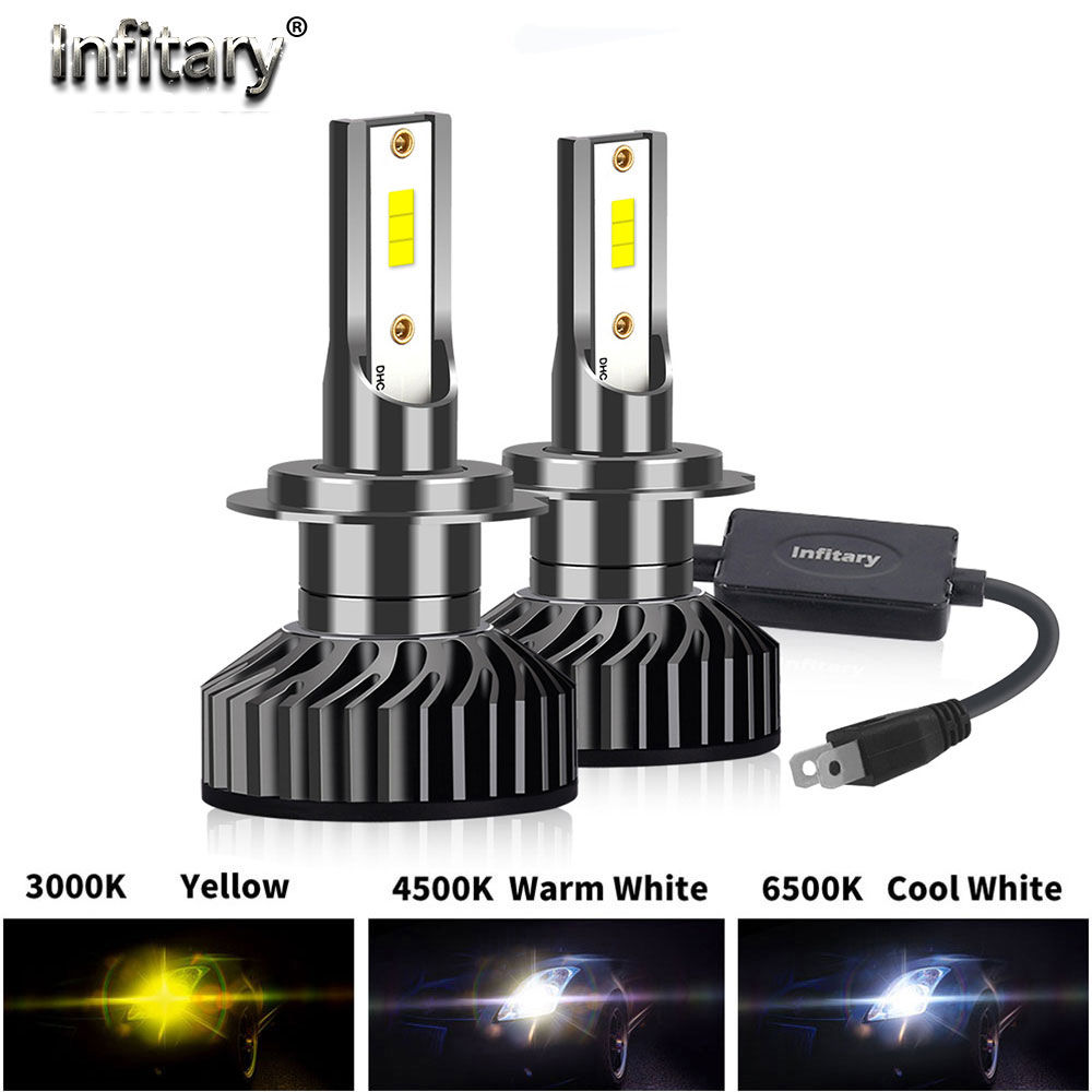 Infitary H4 H7 LED Car Headlight 1860 Chip Bulb H1 H3 H11 H13 HB3 HB4 9005 9006