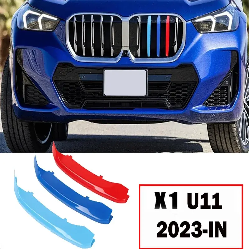 Thumbnail: 3Pcs Car Grille Trim Strip For BMW X1 X2 X3 X4 X5 X6 X7 E84 F48 F49 F39 E83 F25