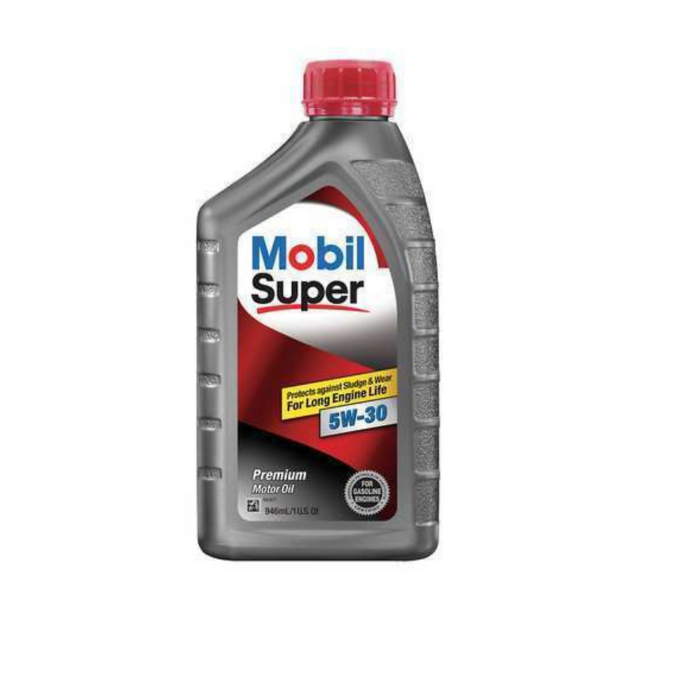 Thumbnail: Mobil 124404 Engine Oil, Mobil Super, 5W-30, Pack of 10