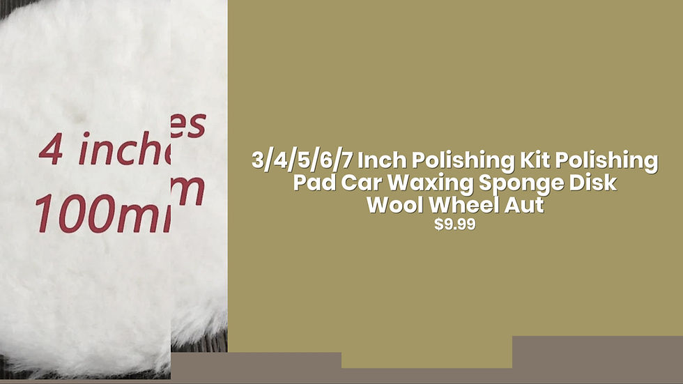 Thumbnail: 3/4/5/6/7 Inch Polishing Kit Polishing Pad Car Waxing Sponge Disk Wool Wheel Aut