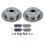 Thumbnail: Ultimate Brakes Rear Ceramic Brake Pad and Rotor Kit with Hardware WM80709