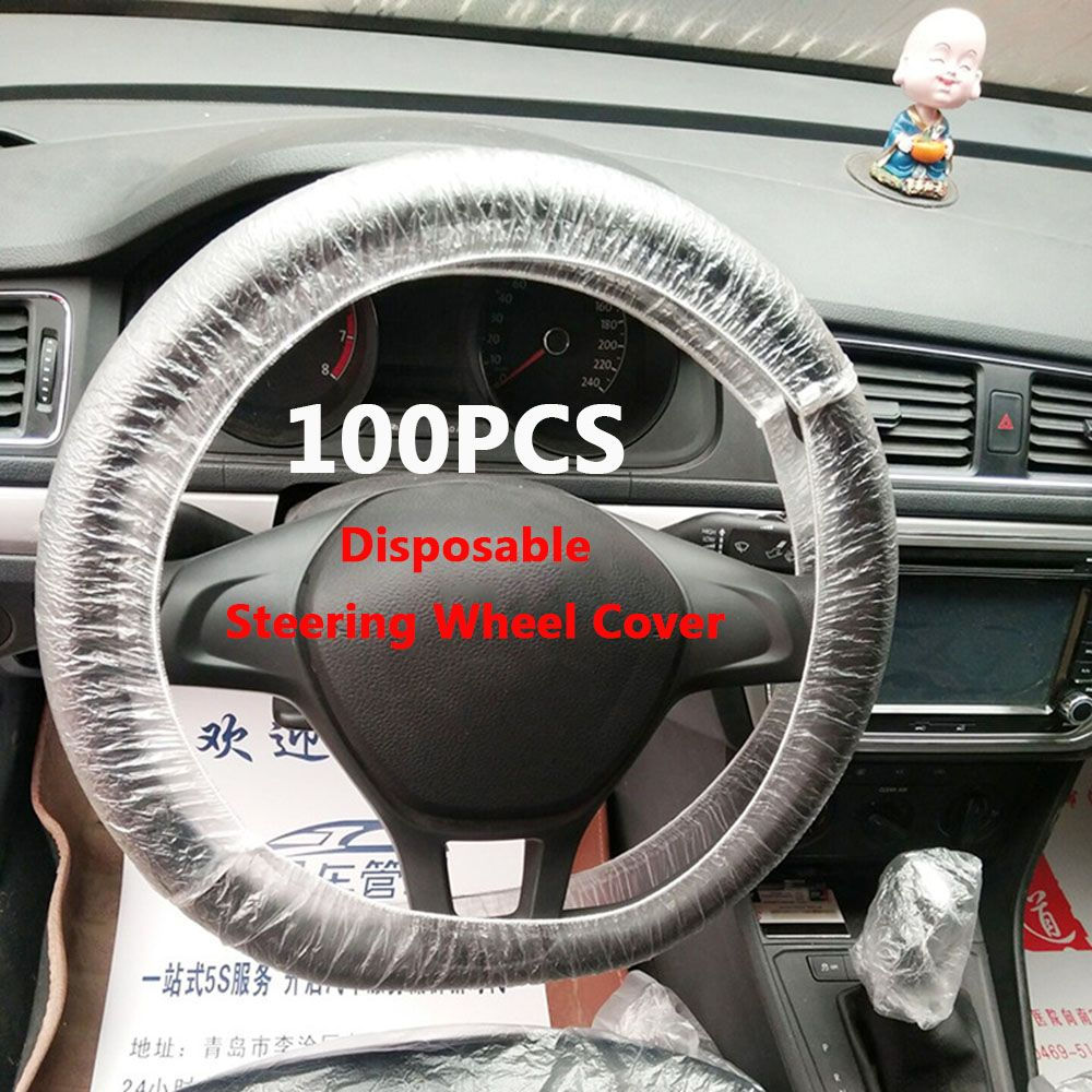 100Pcs/Lot Universal Steering Wheel Cover Durable Disposable Steering Covers Hig