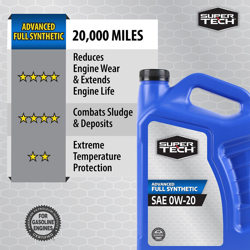 Thumbnail: Super Tech Advanced Full Synthetic Motor Oil SAE 10W-30, 5 Quarts