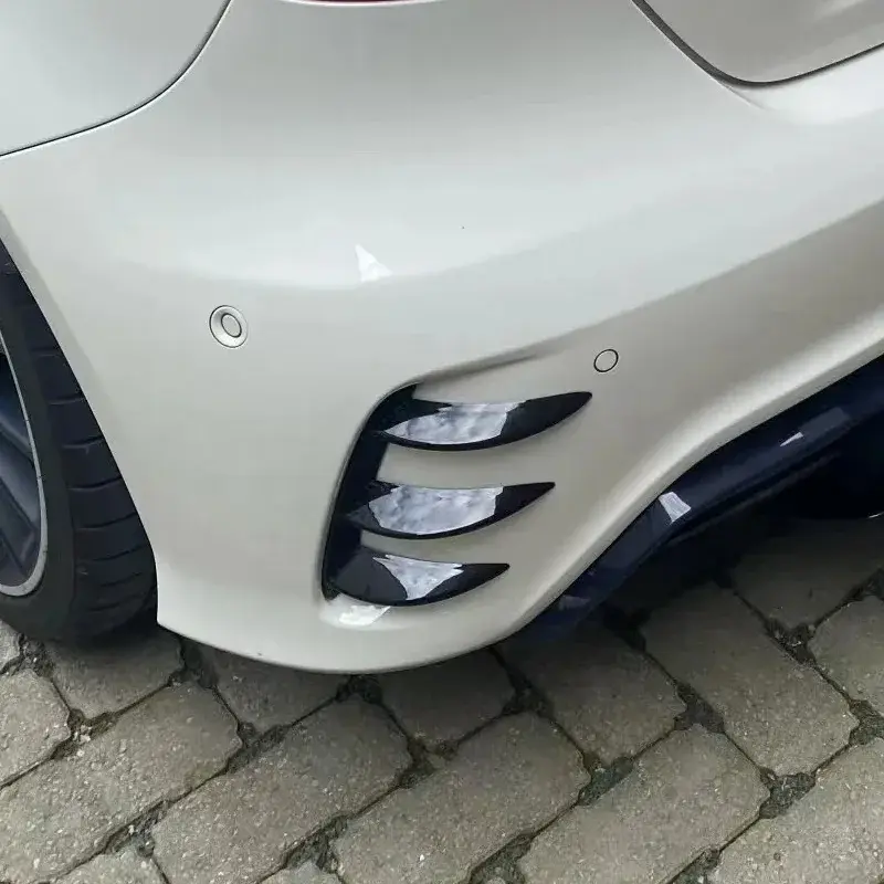 Thumbnail: Car Rear Bumper Canards Side Air Vent Trim Spoiler Anti-collision Guard For Merc