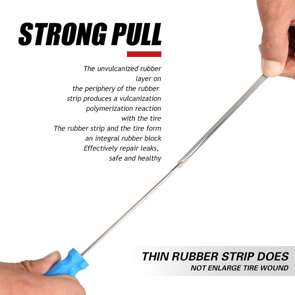 Thumbnail: Car Tire Repair Strips Vacuum Tyre Wheel Repair Rubber Strip Tools Universal Bic
