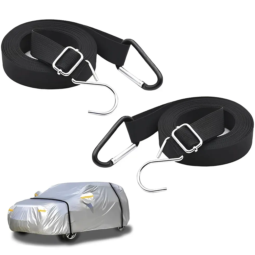Thumbnail: 2Pcs Car Cover Windproof Strap Nylon Auto Cover Gust Strap Adjustable Vehicle Co