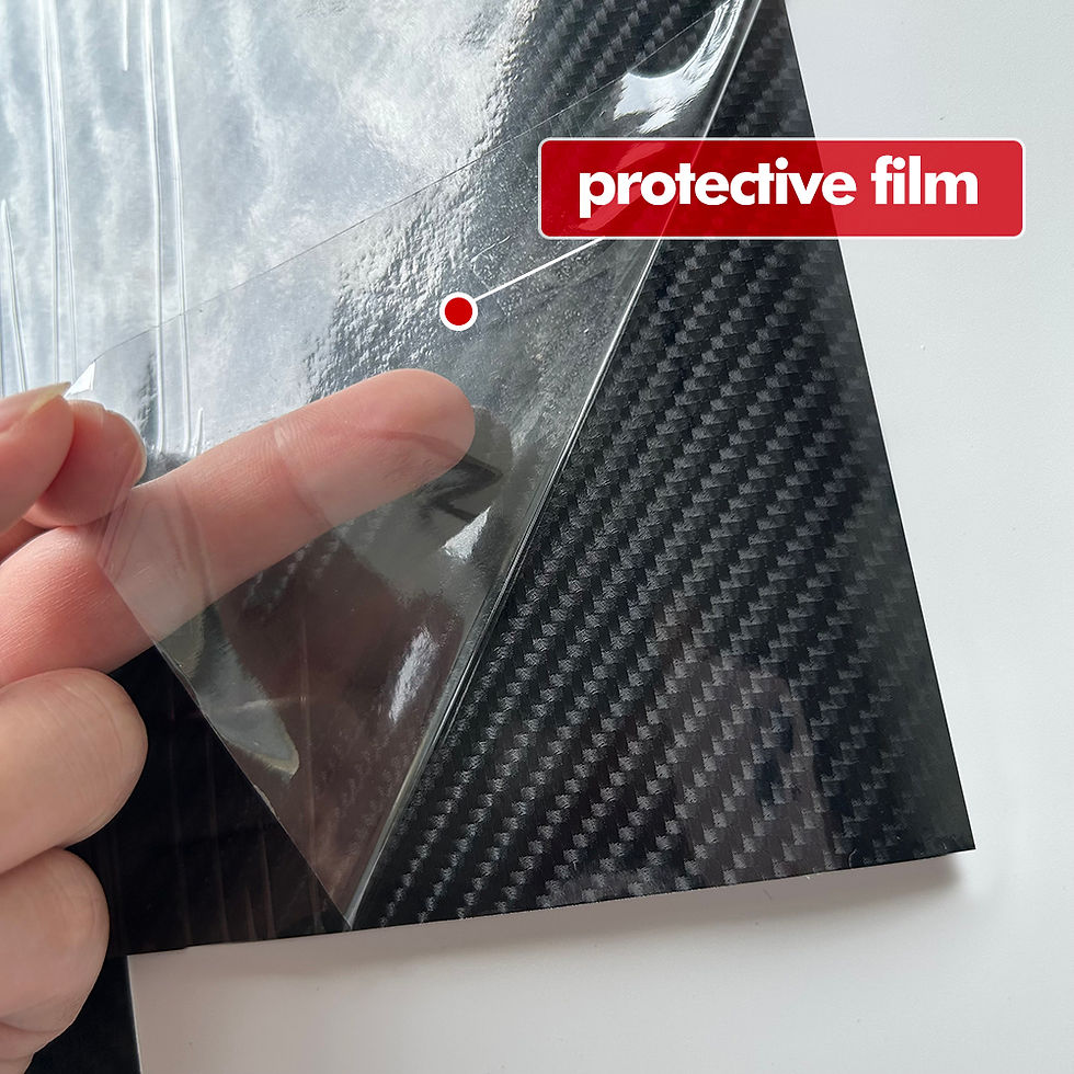 Thumbnail: 9D Carbon Fiber Car Sticker Self Adhesive Glossy Black Vinyl Wrap Film Anti-Scra